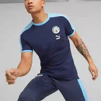 PUMA MCFC CNY Mcfc Ftblheritage T7 Tee LogoT