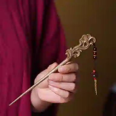 書卓 【如意凤凰】 婚嫁 古典优雅 传统手工 国风潮流 名贵木材 自带香气 原创设计 保真小叶桢楠 楠木 木梳发簪套装 男女同款情侣款