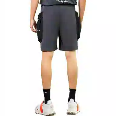 中国李宁 星罗棋布 大口袋宽松休闲运动短裤 男款 地表灰