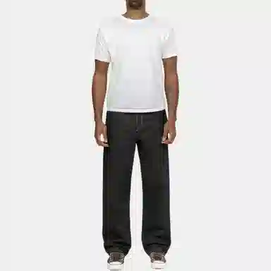 Stussy x Levi's SS24 Logo Embroidered Jeans Black