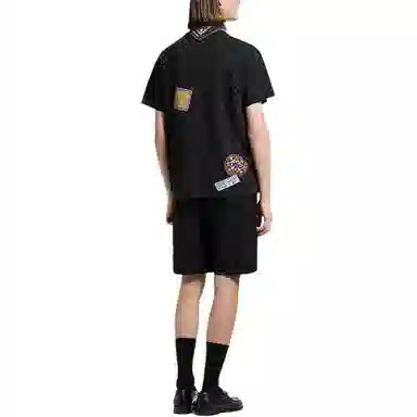 Louis Vuitton SS25 Logo Print T-Shirt Black