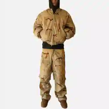 FARFROMWHAT Cargo Pants Khaki