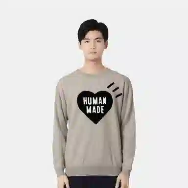 HUMAN MADE FW21 Heart Logo Pullover Sweater