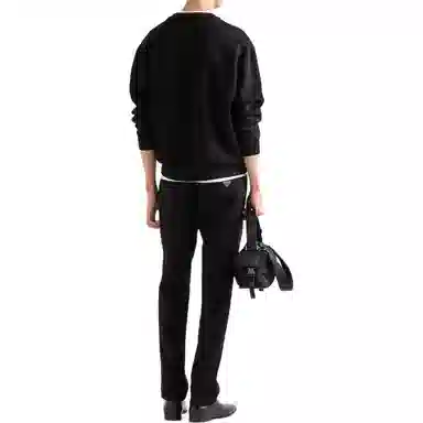 Prada Logo Cotton Sweatshirt