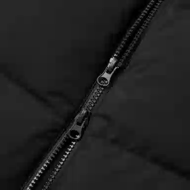 NERDY FW24 Embroidered Logo Down Jacket Black