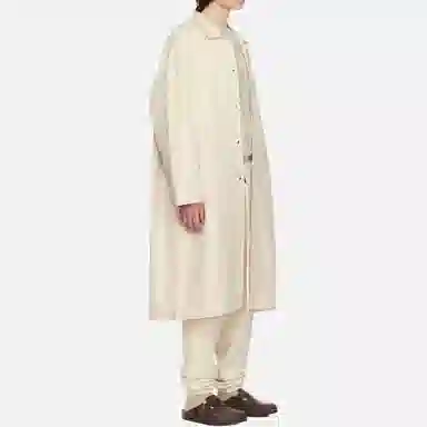 Fear of God Essentials Long Coat Eggshell