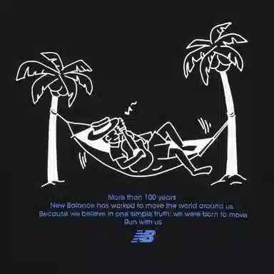 New Balance Crew Neck T-Shirt Black