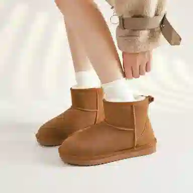 ZHR Snow Boots Waterproof Thick Sole