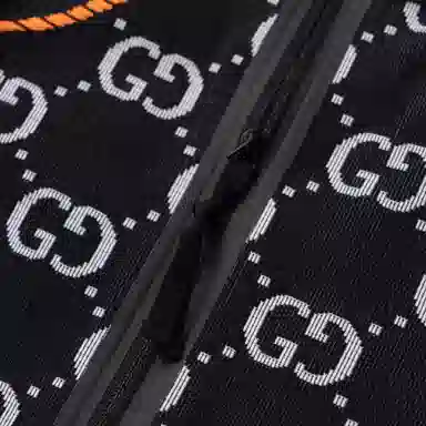 Gucci SS22 GG Jacquard Knit Top Black