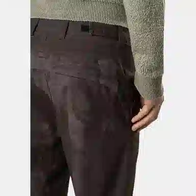 Stone Island SS25 Supima Camo Badge Joggers Military Green