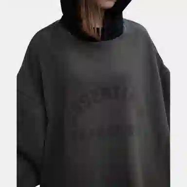 Fear of God Essentials Nylon Fleece Hoodie Ink/Jet Black