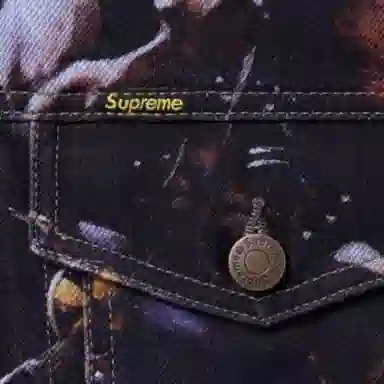 Supreme x Frank Frazetta Faux Shearling Trucker Jacket