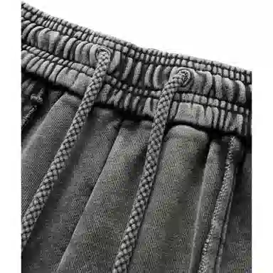 Feng Chen Wang Deconstructed Washed Shorts Grey