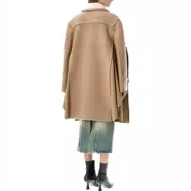 Maison Margiela FW22 Contrast Collar Coat Brown