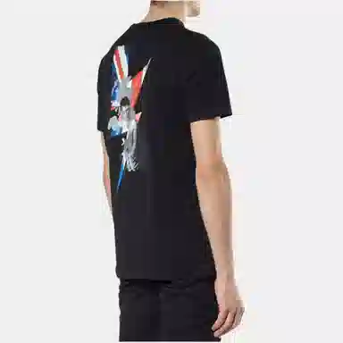 Neil Barrett Graphic Print Crewneck T-Shirt Black