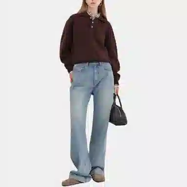 Dunst RELAXED WIDE JEANS LIGHT BLUE