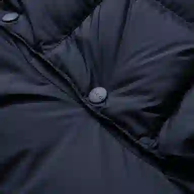 GUCCI FW24 Striped Print Detachable Hood Down Jacket Navy Blue