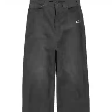 Balenciaga FW25 Embroidered Logo Zip Pants