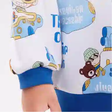 久岁伴 宽松柔软圆领家居服中小童