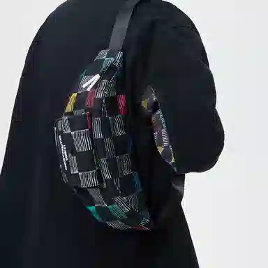 中国李宁 极限运动系列时尚休闲印花 棉质 胸包腰包 常规 男女同款情侣款 多色