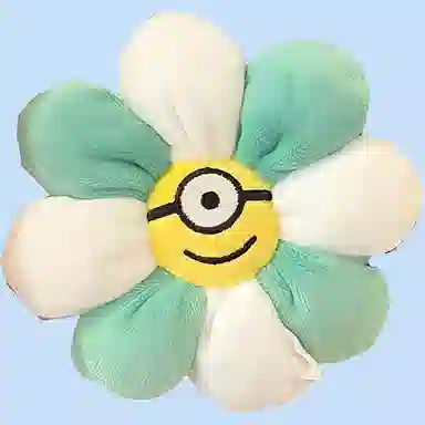 环球影城 小黄人系列 闪光毛绒小花太阳花包挂 玩偶 毛绒挂件