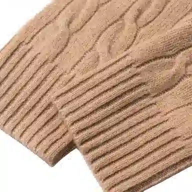 Polo Ralph Lauren FW24 Cable Knit Sweater Camel