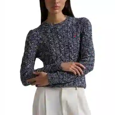 Polo Ralph Lauren Cable-Knit Rug Cotton Crew Neck Sweater