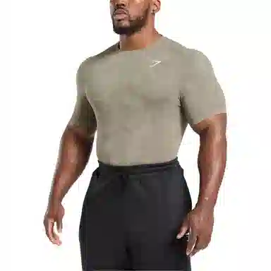 GYMSHARK GEO Seamless Camo Brown