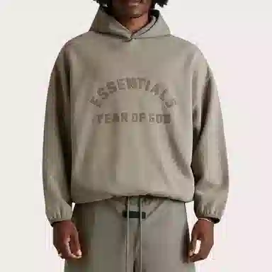 Fear of God Essentials SS24 Nylon Fleece Hoodie Heather Grey Heather Grey