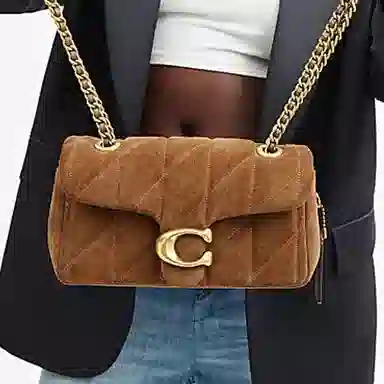 COACH Tabby 20 Brass拼雪松色