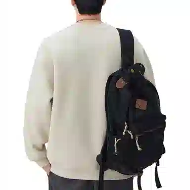 帝狼牛 春秋圆领刺绣品质感套头宽松日系复古百搭简约舒适休闲长袖 卫衣 男女同款
