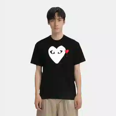 CDG Play SS24 Black T-Shirt