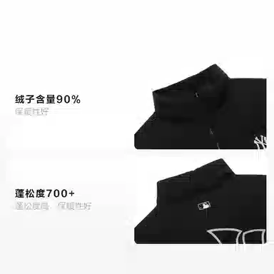 MLB Yankees Puffer Jacket Black