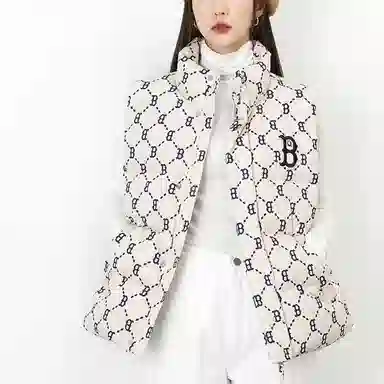 MLB Diamond Monogram Vest Beige