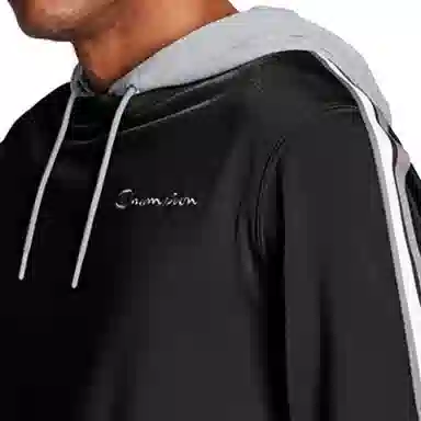 Champion Retro Striped Sweatshirt Black