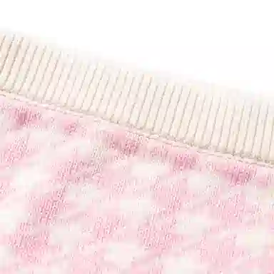 Miu Miu FW22 Houndstooth Skirt Pink