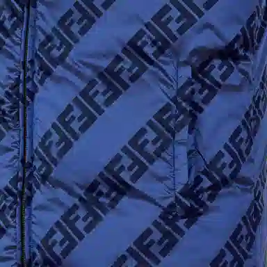 Fendi FW21 Nylon Vest Blue