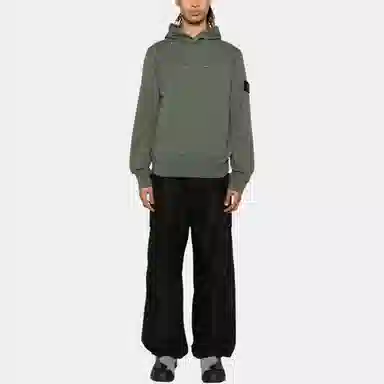 Stone Island Hooded Sweatshirt Green
