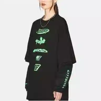 AMBUSH SS23 Layered Crewneck Sweatshirt Black