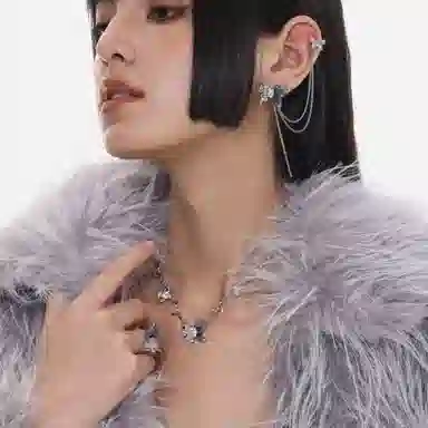 SUMIYAKI Butterfly Glass Earrings