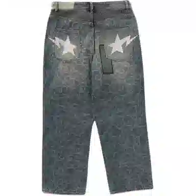 A BATHING APE FW25 Cloud Camo Denim Pants