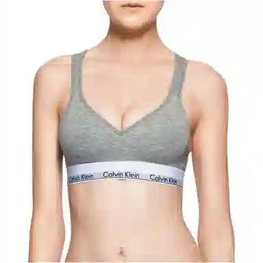 Calvin Klein SS23 V-Neck Bra Grey