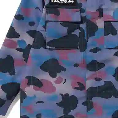 Bape FW22 Grid Camo Military Shirt