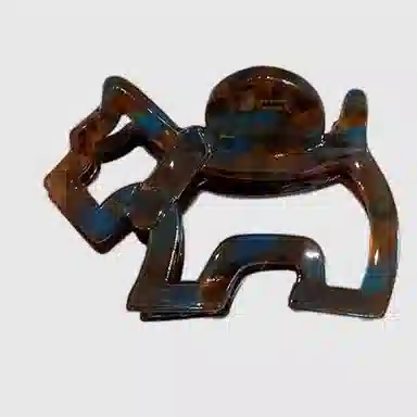 左欧 可爱小狗发抓醋酸板材抓夹 发夹 女款