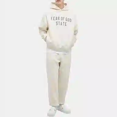 Fear of God Essentials Fleece Hoodie Ivory