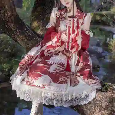 豹了个猫 印花舒适简约萝莉装 女款