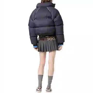 MIU MIU FW25 Logo Patch Down Jacket