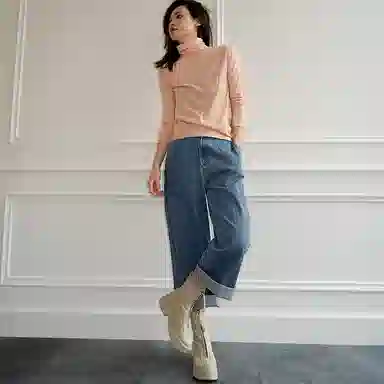 美洋 纯色休闲针织衫 女款