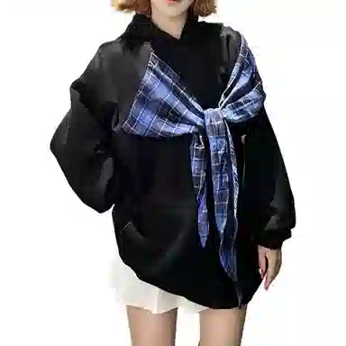 悍戈 日系文艺与学院风兼具的连帽潮流上衣卫衣 男女同款