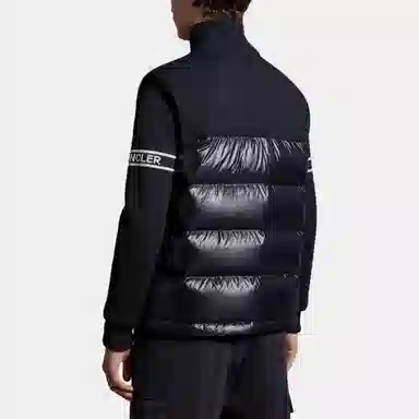 Moncler Padded Wool Blend Cardigan